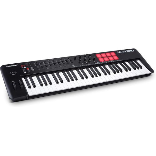 SUBZONAL-Oxygen 61 (MKV) ¿ Clavier maître 61 touches MIDI USB avec pads de rythme, modes Smart Chord et Scale, arpégiateur et pack de sons Native Instruments (intégration NKS)