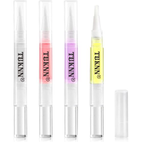 Kal-Huile Cuticules, Huiles Pour Cuticules, Huile Cuticules Ongles, Huile Cuticules Ongles Gel Stylo Huile De Nutrition D'ongle De Stylo D'huile De Revitalisateur De Cuticule Traitement, 4 Pièces