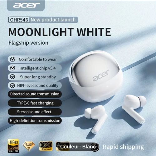 Écouteurs Bluetooth ACER blanc