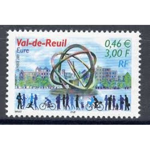 Sculpture De A. Le Boucher À Val De Reuil (Eure) Année 2001 N° 3427 Yvert Et Tellier Luxe