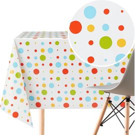 Nappe De Table Rectangulaire En Coton Unie - HOMESCAPES - Bleu Foncé