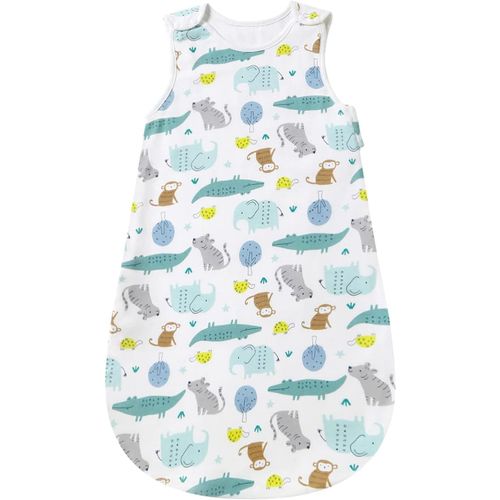 Tianyi-Gigoteuse D'été Pour Bébé - Printemps - Animal Cartoon - Couverture Lavable 1.0 Tog - Gigoteuse Sans Manches (Paradis Des Animaux,Xl(18-24 Mois))