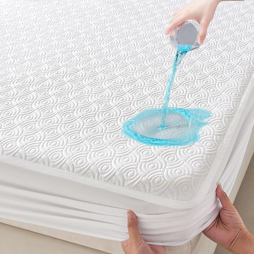 Surmatelas 140 x 200 cm,housse de matelas imperméable en matériau silencieux,protège-matelas,imperméable et respirant,convient aux matelas ayant jusqu'à 30 cm d'épaisseur