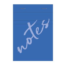 Clairefontaine Bloc De Bureau Notes Agrafé En-Tête A7 100 Feuilles Petits Carreaux 60 G - Bleu Clair