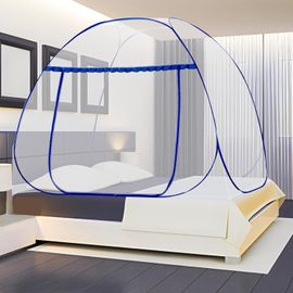 Subzonal-Moustiquaire De Lit Pliable, Pop Up Portable Pour Auvent Anti-Moustiques,Facile À Installer, Efficace Contre Les Bites De Moustiques Pour Chambre, Camping, Voyage (Bleu,200 * 150 * 145cm)