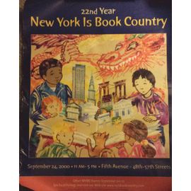 Affiche "New-York Is Book Country" 2000 . Illustrateur : Robert Sabuda