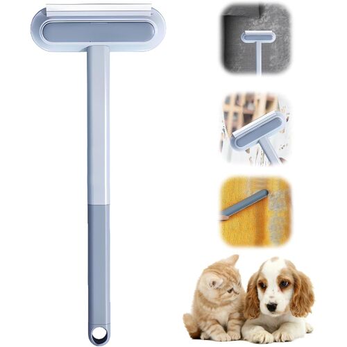 JGD-Brosse de nettoyage multifonctionnelle, 3 brosses amovibles, pour enlever les poils d'animaux, outil de nettoyage réutilisable et polyvalent pour vêtements, tapis, verre, canapés