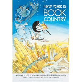 Affiche "New-York Is Book Country" 1993. Illustrateur : Hilary Knight