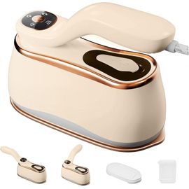 Vapeur Fer À Repasser 175X80Mm Ceramic Glaze Panel Iron Lcd 220Ml Water Tank 1200W & 15S Fast Heat Up 4-Speed Home Travel Voyage D'Affaires[VAP913047]