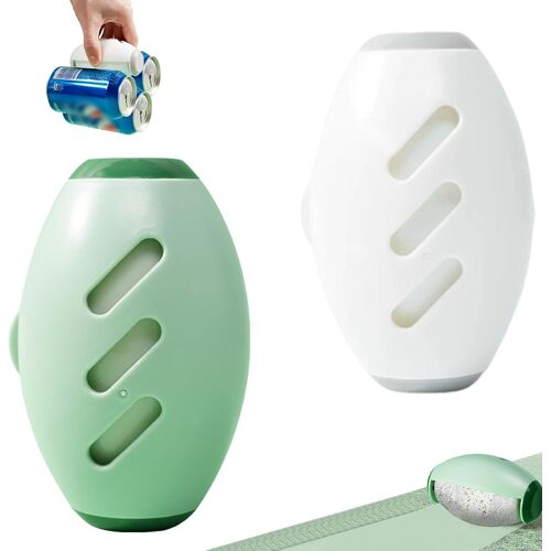 Mevronisshop-Rouleau Poils Animaux Réutilisable Et Lavable, 2 Pièces Brosse Anti Poils Animaux, Rouleau Adhésif Extra Collant Pour Vêtements, Canapé, Tapis Et Voiture ¿ Élimination Facile Des Poils E