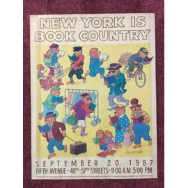 Affiche "New-York Is Book Country" 1987. Illustrateur : Stan And Jan Berenstain