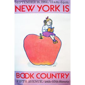 Affiche "New-York Is Book Country" 1984. Illustrateur : William Steig.