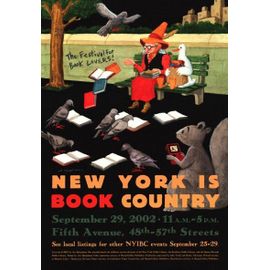 Affiche "New-York Is Book Country" 2002. Illustrateur : Art Spiegelman