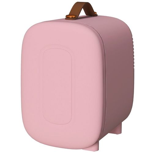 Mini-réfrigérateur HOMCOM Beauty Fridge, capacité 4 L, 20,3 x 26,3 x 28 cm, rose