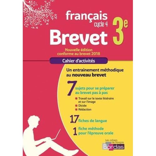 Français Cahier Brevet 3e - Cahier D'exercices