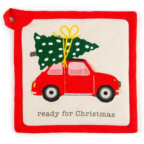 Ready For Christmas Manique De Cuisine,20 X 20 Cm,Doublure 100% Coton,Rembourrage En Polyester