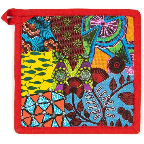 Afrika Manique De Cuisine,20 X 20 Cm,Doublure 100% Coton,Rembourrage En Polyester