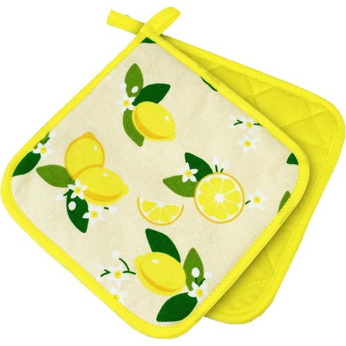 Maniques Kitchen,Citron,2 Pièces,Catégorie Psa Ii,Résistant À La Chaleur Jusqu'à 250 °C,Produit Testé Et Certifié