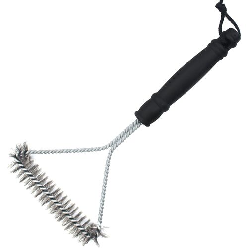 1 Pièce Brosse Barbecue,Brosse Grille Barbecue Accessoire Barbecue Ustensiles Barbecue Poils Acier Inoxydable,Brosse de Barbecue Propre à 360 °,Nettoyer Rapidement Efficacement Tous Les Grils-30cm