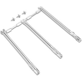 69787 Brûleur pour barbecues à gaz Weber Spirit E310 E315 E330 & Spirit II 310 E320 ; pièces de barbecue Weber Spirit ; brûleurs Weber Spirit II (3 brûleurs)