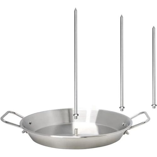 ASFASFq-LIANGMEI Brochette verticale en acier inoxydable pour barbecue, brochette verticale pour barbecue brochette verticale pour brochettes verticales en acier avec 3 pointes amovibles (8,10,12 pou