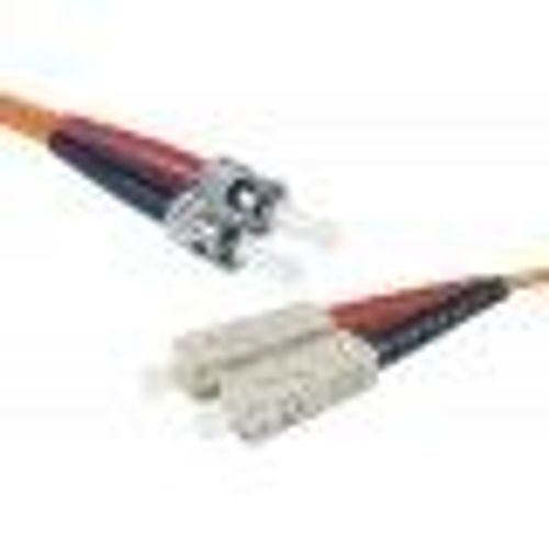 exertis Connect - Cordon de raccordement - SC multi-mode (M) pour ST multi-mode (M) - 2 m - fibre optique - duplex - 50 / 125 microns - OM2 - orange