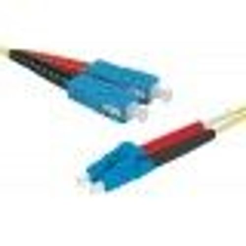 exertis Connect - Cordon de raccordement - mode unique LC (M) pour mode unique SC (M) - 0.5 m - fibre optique - duplex - 9 / 125 micromètres - OS2 - jaune