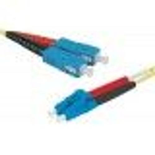Tecline - Cordon de raccordement - mode unique LC (M) pour mode unique SC (M) - 2 m - fibre optique - duplex - 9 / 125 micromètres - OS2 - jaune