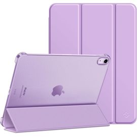 Fintie Coque pour iPad Air 11 Pouces M3/M2 (2025/2024) et iPad Air 5/4 10.9 Pouces (2022/2020) - Étui Transparent Givré, Housse Ultra-Fine et Légère Veille/Réveil Auto, Mauve