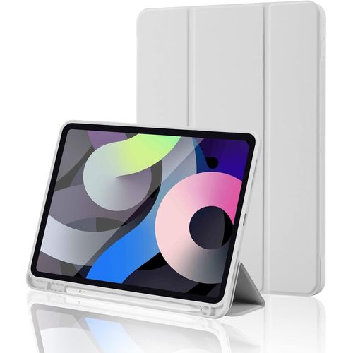 Coque Pour Ipad 11 Génération A16 2025/Ipad 10 Génération 2022 (10.9/11 Pouces) Avec Support Stylet,Support Trifold,Mise En Veille/Réveil Automatique,Coque Arrière En Tpu Flexible,Gris