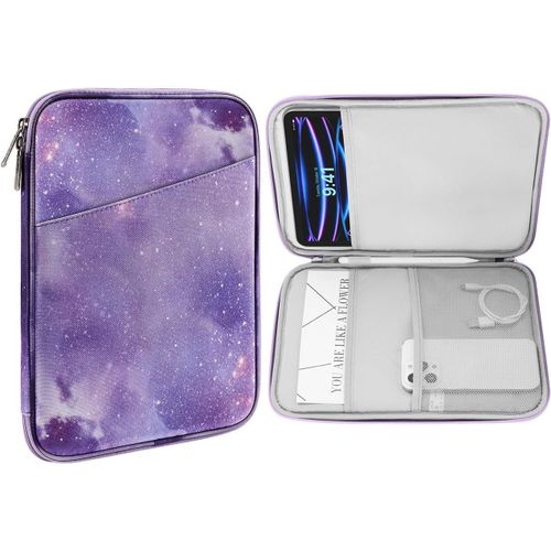 Tepp-Housse Tablette 9-11"" Compatible Avec Ipad Pro 11 M4 2024/11 Pouces Ipad Air M2 2024/Ipad 10e 10,9 2024/Ipad Air 5/4 10,9, Galaxy Tab S9/S8/A8/A7 2022, Ciel Étoilé Violet