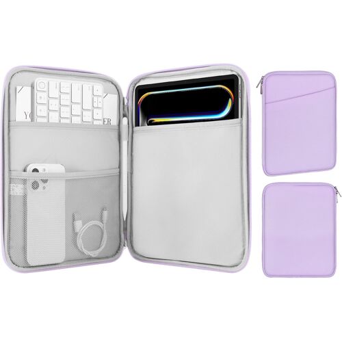 ERSAN-Housse Tablette 9-11"" Compatible avec iPad Pro 11 M4 2024/11 Pouces iPad Air M2 2024/iPad 10e 10,9 2024/iPad Air 5/4 10,9, Galaxy Tab S9/S8/A8/A7 2022, Violet