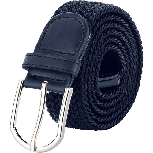 Cauc-Ceinture Extensible, Unisexe, 120 Cm De Long, 3,3 Cm De Large, Pour Homme Et Femme, En Tissu Élastique, Bleue,, Bleu, Taille Unique