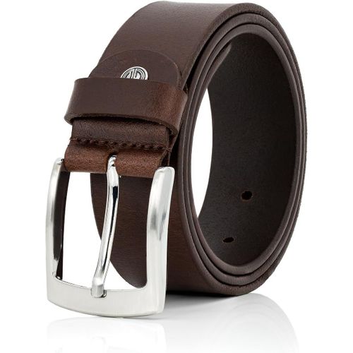 Cauc-Ceinture Homme De Cuir De Buffle, 40 Mm Large Et 3,8 Mm Fort, Ajustable, Ceinture, Ceinture De Cuir, Ceinture Pour Jeans, Xl, Noir/Marron Foncé