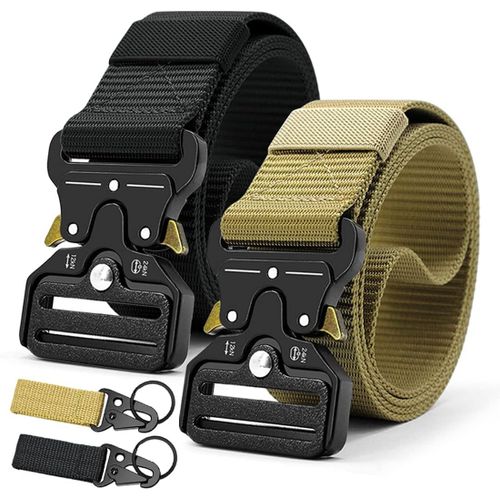 Tianyi-Ceinture Tactique, 2/3 Pièces Militaire Ceinture Homme Tactique Réglable Militaire Ceinture Nylon Homme, Ajustable Largeur 1.5 Pouces