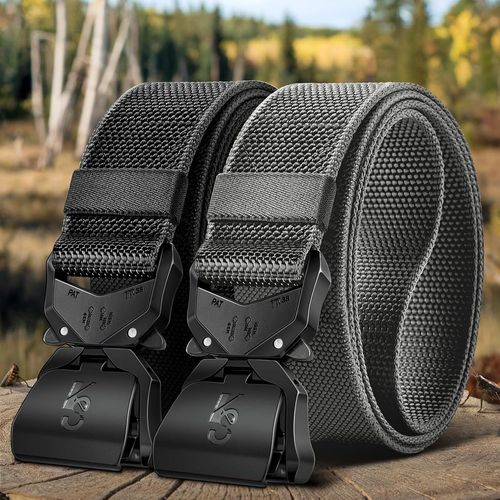 Tzf-Ceinture Tactique Hommes, Militaire Gréeur Ceinture De Travail Pour Heavy Duty Toile En Nylon De 38mm,Remise En Forme Réglable