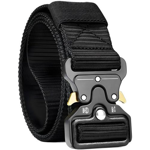 Tzf-Ceintures Tactiques Pour Homme, Ceinture En Nylon De Style Militaire Avec Boucle En Métal Robuste À Dégagement Rapide