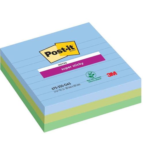 Post-It Bloc-Note Adhésif Super Sticky Notes, 101 X 101 Mm