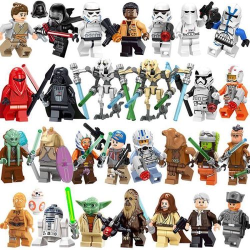 29pcs Star Wars Guerres des étoiles Mini figures Action Briques Poupée Jouet Pour Enfant