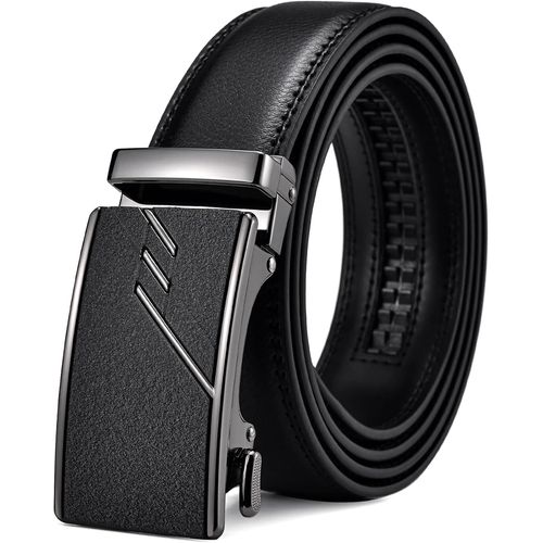Cauc-Ceinture Homme À Cliquet Avec Boucle Automatique, Ceinture Sans Trou Réglable Pour Costume Et Jeans