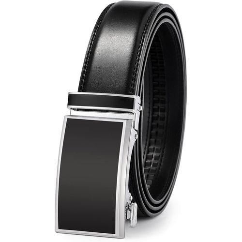 Men's Genuine Leather Belt With Automatic Buckle Width - 3.5 Cm.[E420]