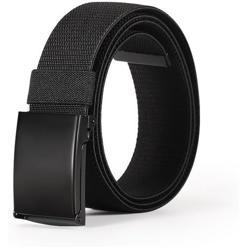 Tianyi-Ceinture En Nylon Homme, 120/125/130cm Ceinture Élastique Pour Homme, Ceintures Tactique Militaire, Ajustable Sans Métal Boucle En Plastique, Rapide À Travers Sécurité De L'aéroport