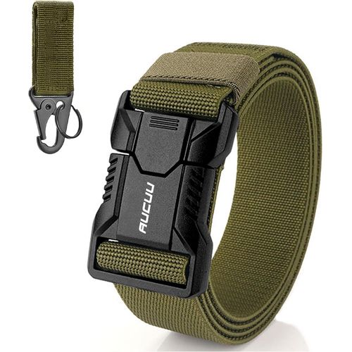 Tzf-Ceinture Hommes Tactique, Ceinture Tactique En Nylon Réglable Avec Dégagement Rapide Boucle En Métal, Ceintures Homme Militaire Pour Sport Extérieur Pratique