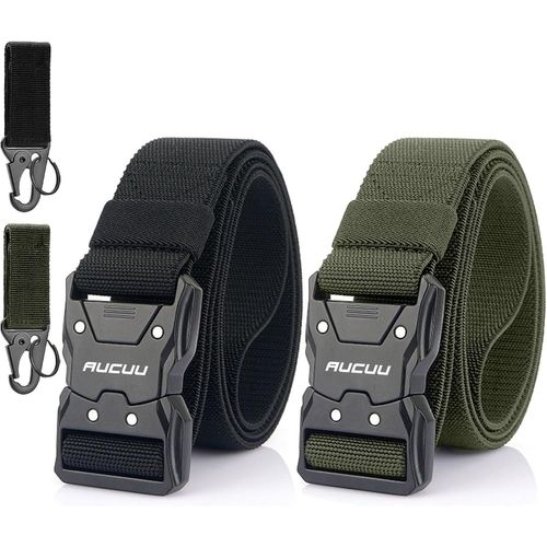 Cheng-Ceinture Hommes Tactique, Ceinture Tactique En Nylon Réglable Avec Dégagement Rapide Boucle En Métal, Ceintures Homme Militaire Pour Sport Extérieur Pratique