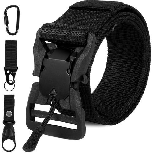 Cheng-Ceinture En Nylon Homme, Ceinture Tactique Militaire, Sangle De Ceinture Entièrement Réglable Pour Le Travail, Boucle Plastique Anti Allergie