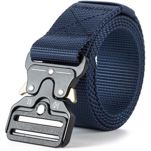 Men's Military Belt 1.5 Inch Nylon Work Belt,Military Tactical Belt With Quick Release Metal Buckle For Hiking Camping Outdoor Sports.[E1446]