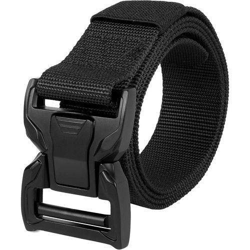 Ceinture En Nylon Homme,Ceinture Tactique Militaire,Sangle De Ceinture Entièrement Réglable Pour Le Travail,Boucle Plastique Anti Allergie.[E104]