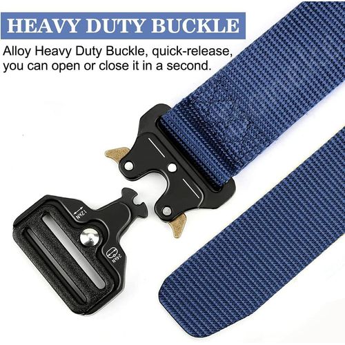 Tzf-Ceinture Tactique Homme Militaire En Nylon Réglable - Boucle En Métal À Dégagement Rapide - Pour Sport Extérieur Pratique Et Durable