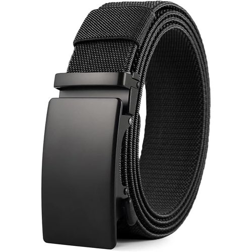 Cauc-Ceinture Hommes, Ceinture De Golf Élastique Pour Hommes, Nylon À Cliquet Ceinture Hommes Ceinture Casual, Garniture Réglable Pour S'adapter
