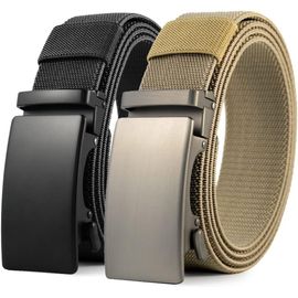 Cauc-Ceinture Hommes, Ceinture De Golf Élastique Pour Hommes, Nylon À Cliquet Ceinture Hommes Ceinture Casual, Garniture Réglable Pour S'adapter